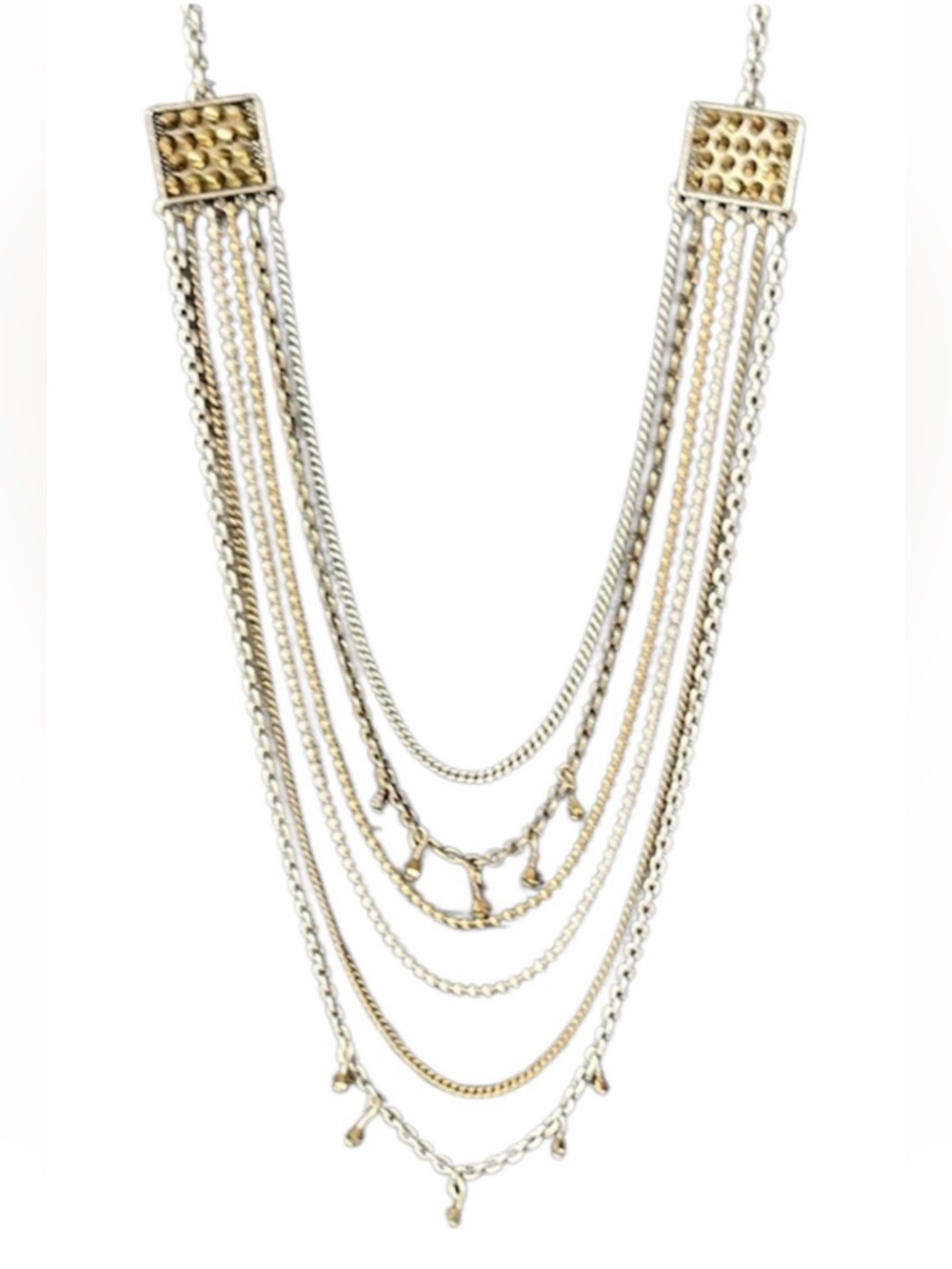 Touchstone Crystal Bib Layered Necklace